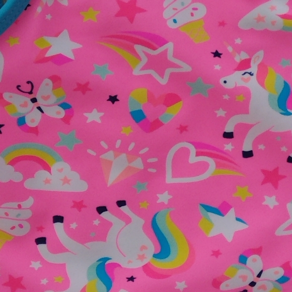 NWT Heat Girls Unicorn Rainbow Ice Cream UPF 50+ Protection Bikini Swimsuit - Picture 6 of 6